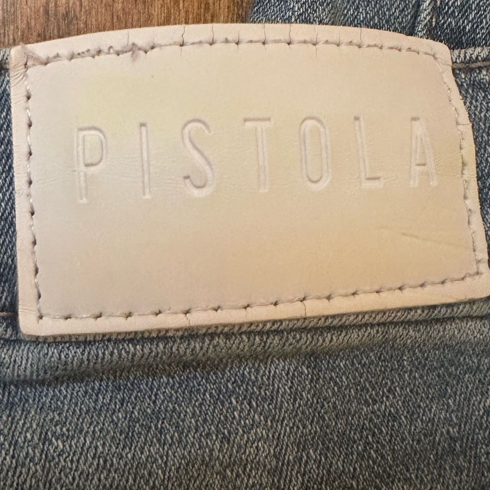 Pistola Light Wash Distressed Raw Hem Jeans Size 26 - Picture 4 of 6